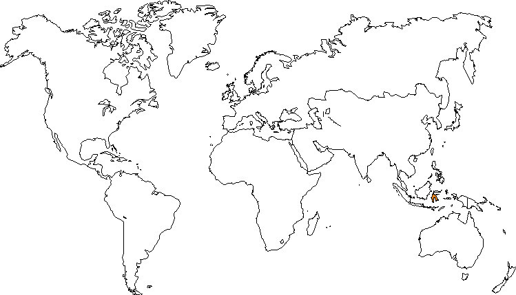 Aire de répartition du macaque de Tonkéan