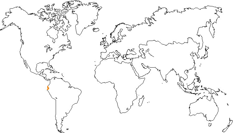 Aire de répartition de l'amazone d'Equateur